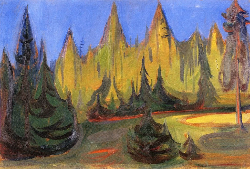 Foresta di abete rosso scuro - Munch Museum, 1899